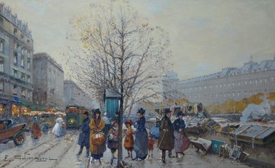 The Booksellers by Eugene Galien Laloue
